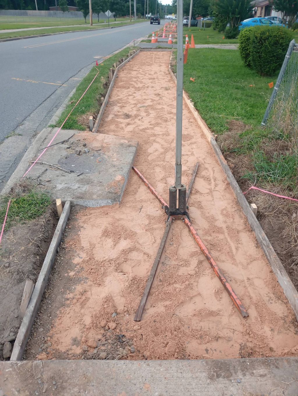 Before sidewalk in North Little Rock 
