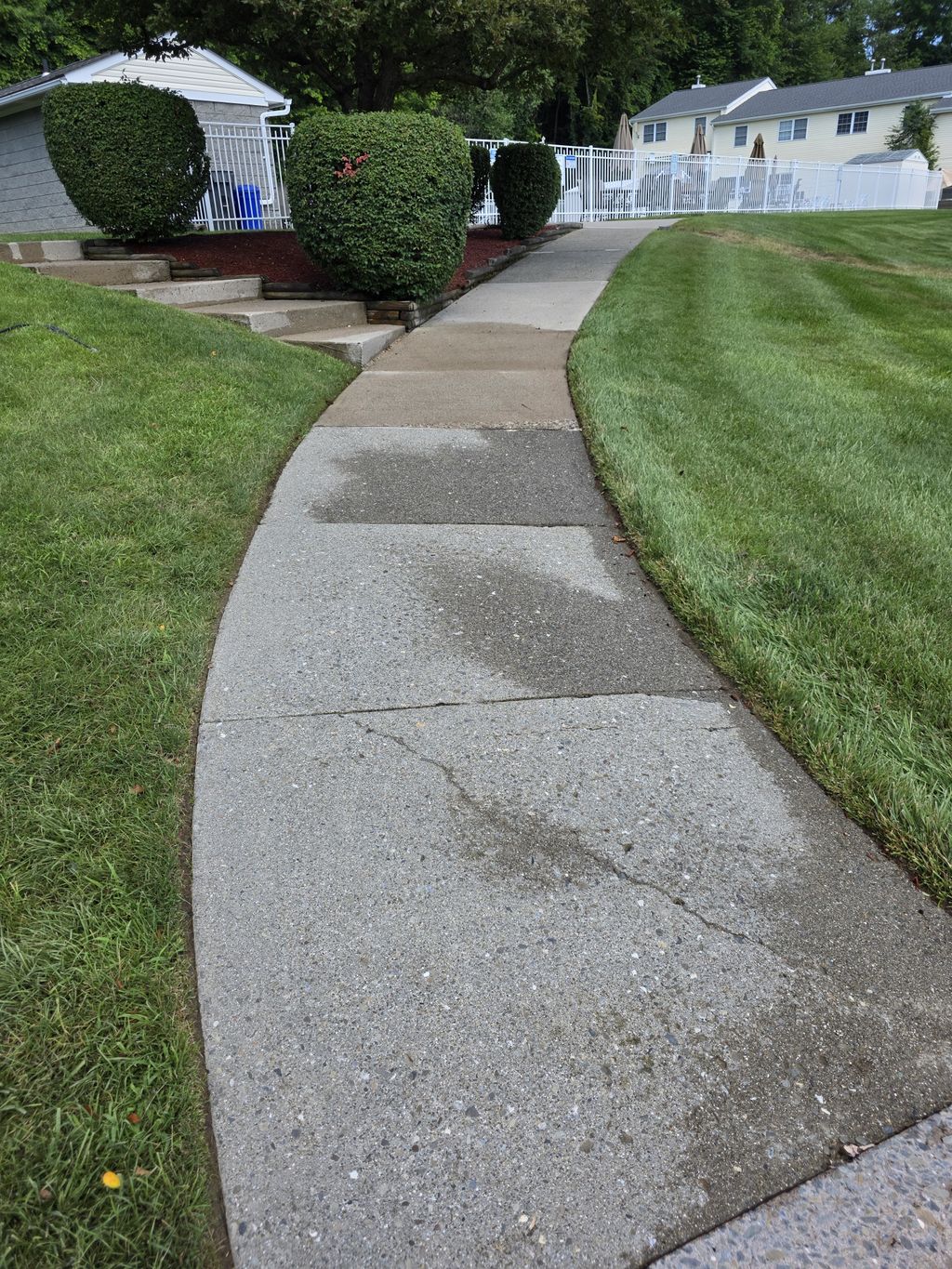 Same sidewalk after wash