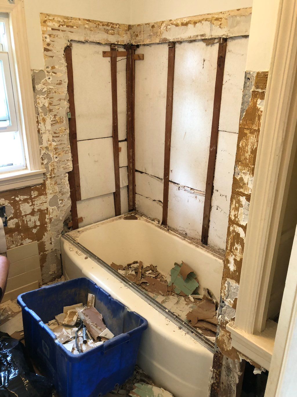 bathroom remodel demo