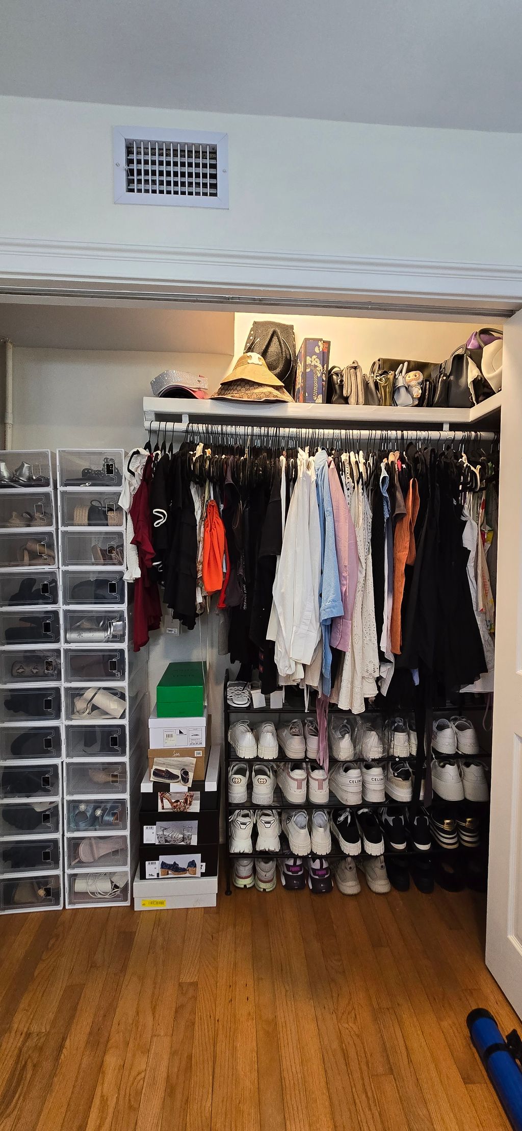 Closet organizing