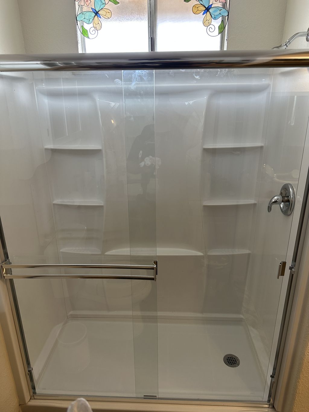 Shower Remodel with Four Piece Shower Kit