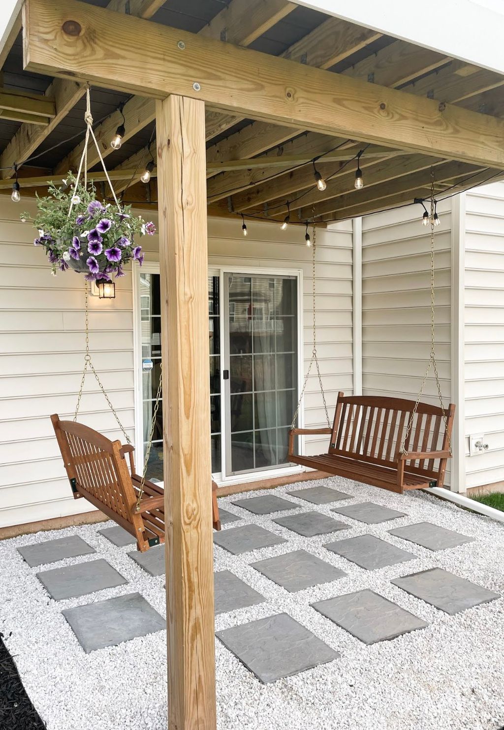 Paver stones installation 