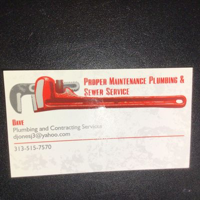Avatar for Proper Maintenance Plumbing & Sewer Service