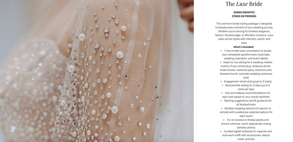 Bride Styling Package