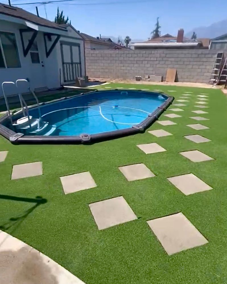 Pool landscaping