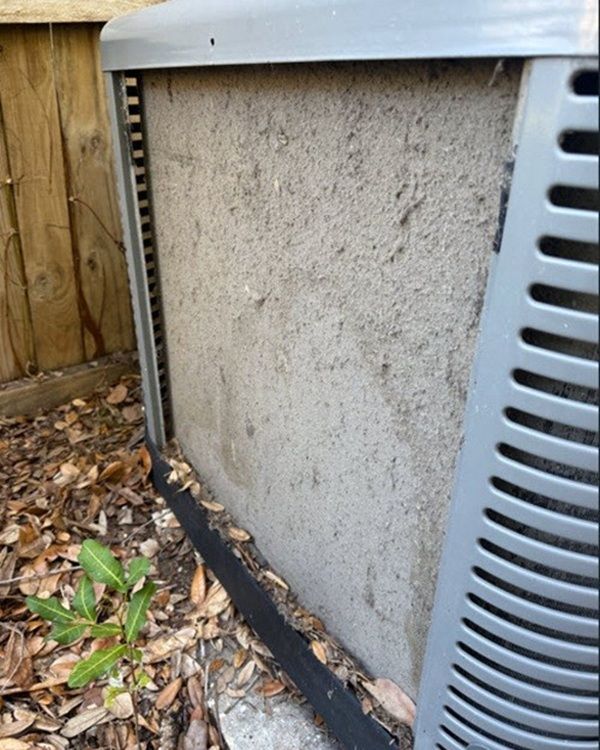 Coil corrosion in action — Florida weather and deb