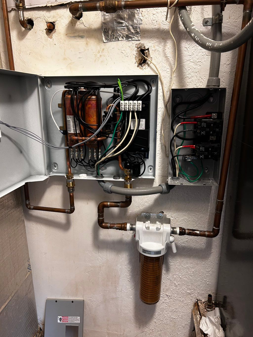 New Tempra, plumbed and wired.