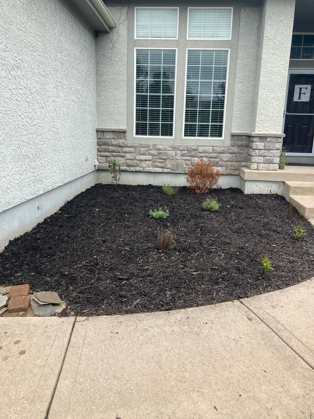 Weeding clean up after 