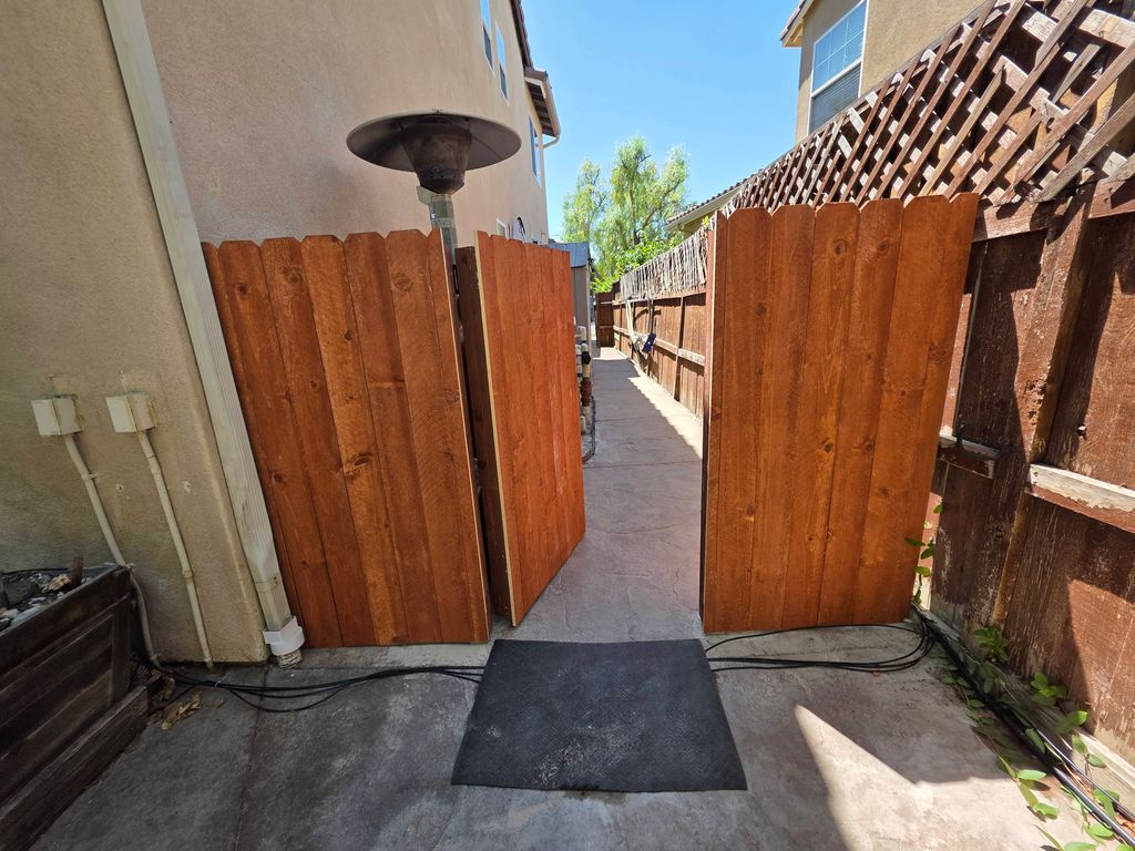 This fence was built to separate habitable space f