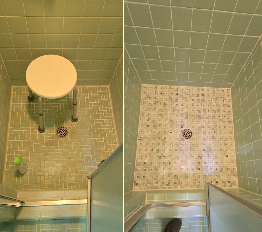 Shower Floor Tile Removal and Replacement 