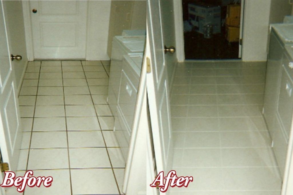 Bathroom Floor. Clean and Seal