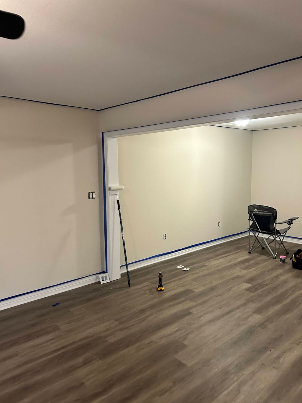 before finished basement 