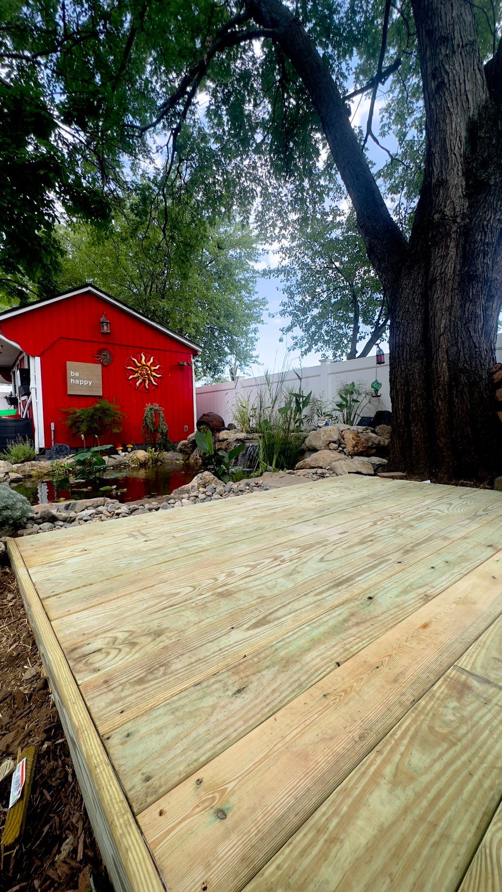 Wood deck