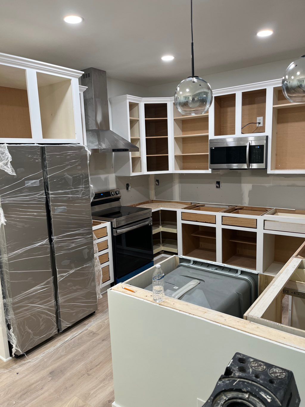 Installation of household appliances