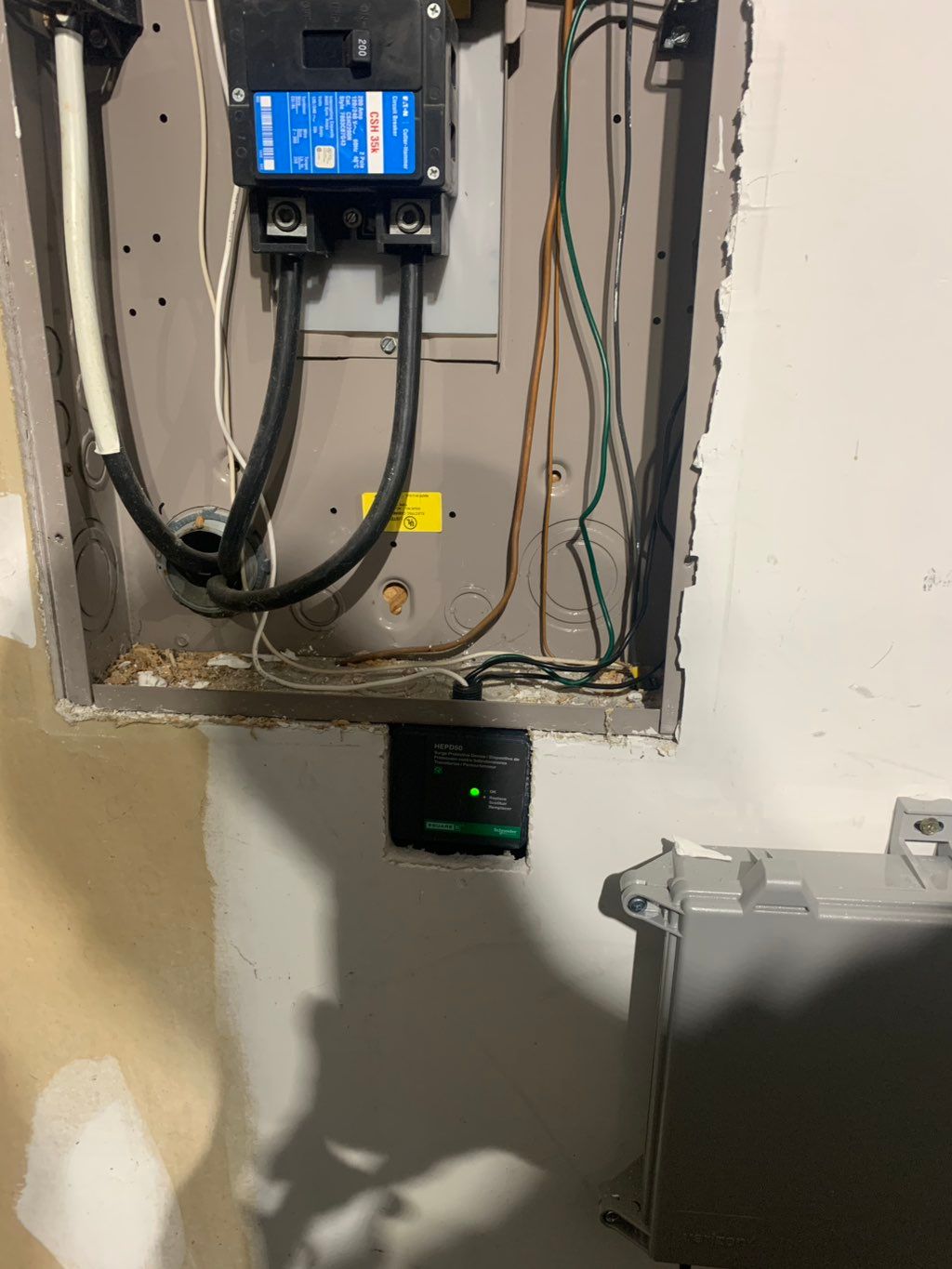 Surge protector install