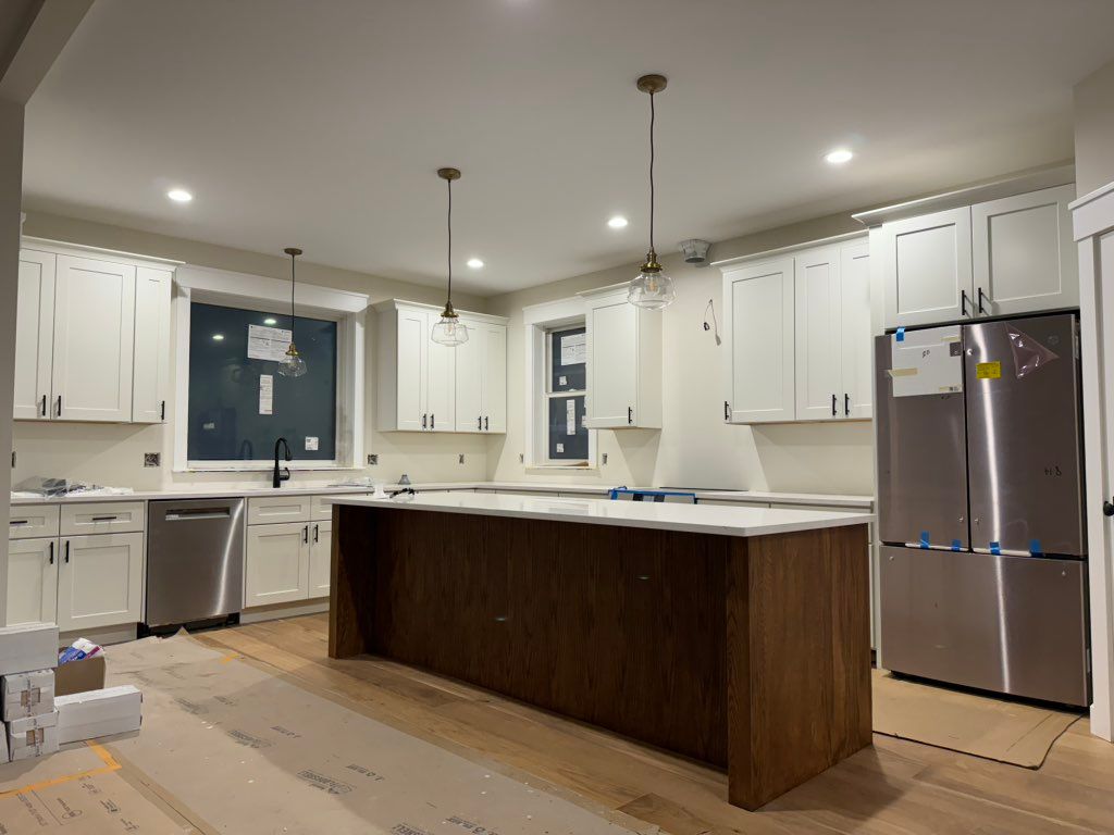 New construction kitchen install 