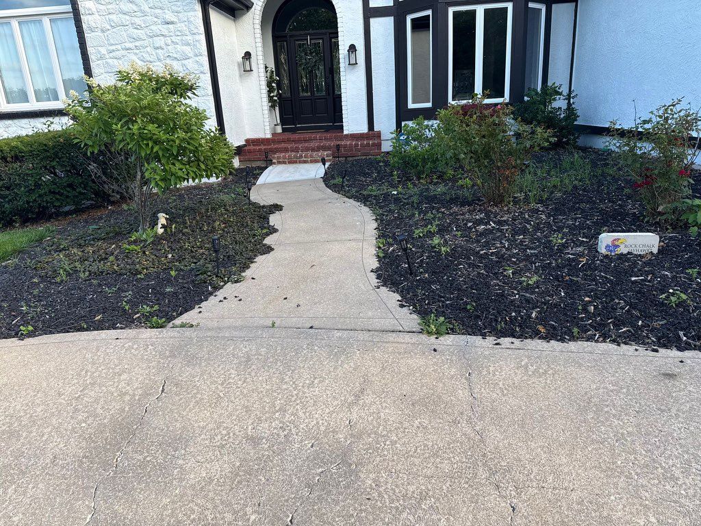 Landscaping project before 