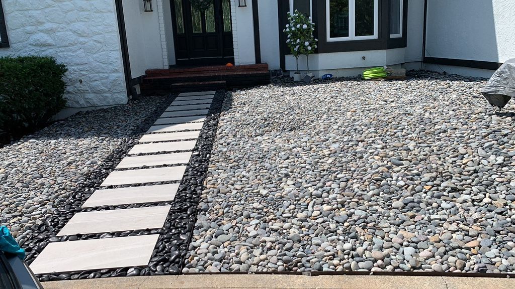landscaping project after 