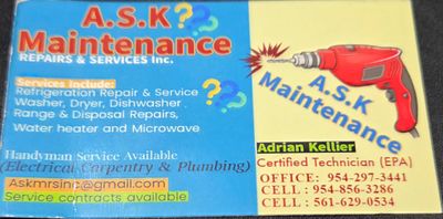 Avatar for ASK MAINTENANCE REPAIRS & SERVICES INC