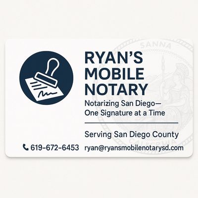 Avatar for Ryan’s Mobile Notary