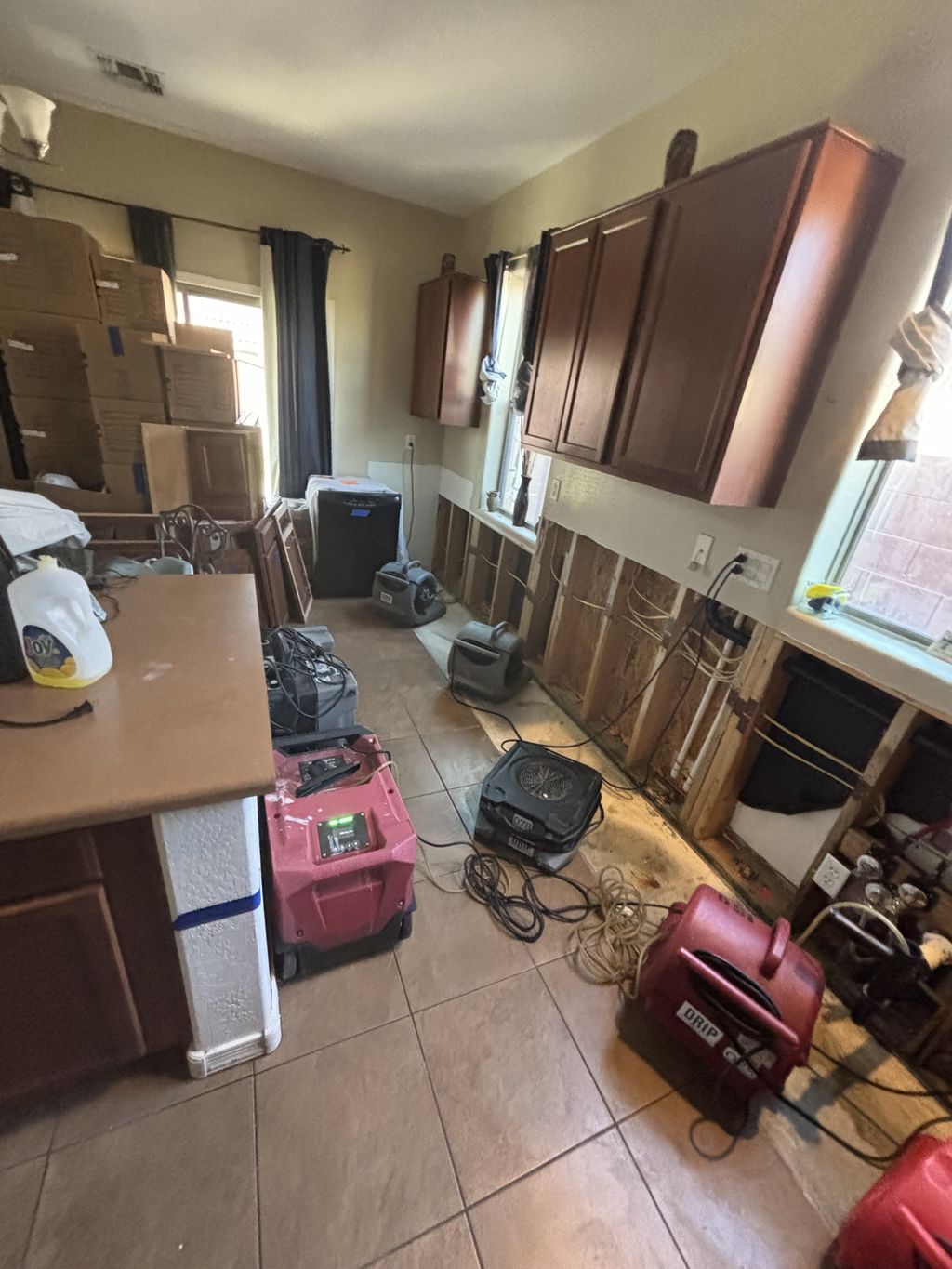 drying out kitchen
