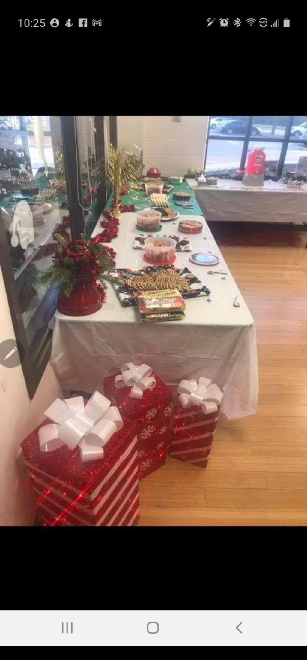 Our cookies & milk for Santa buffet was a SUCCESS