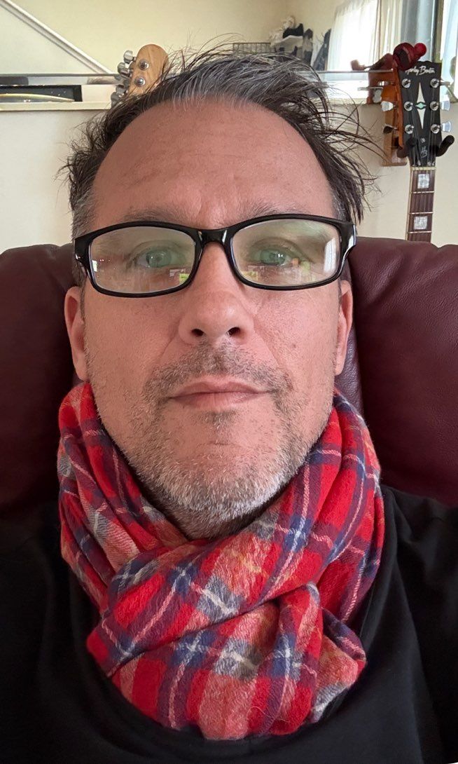 Wool plaid vintage scarf