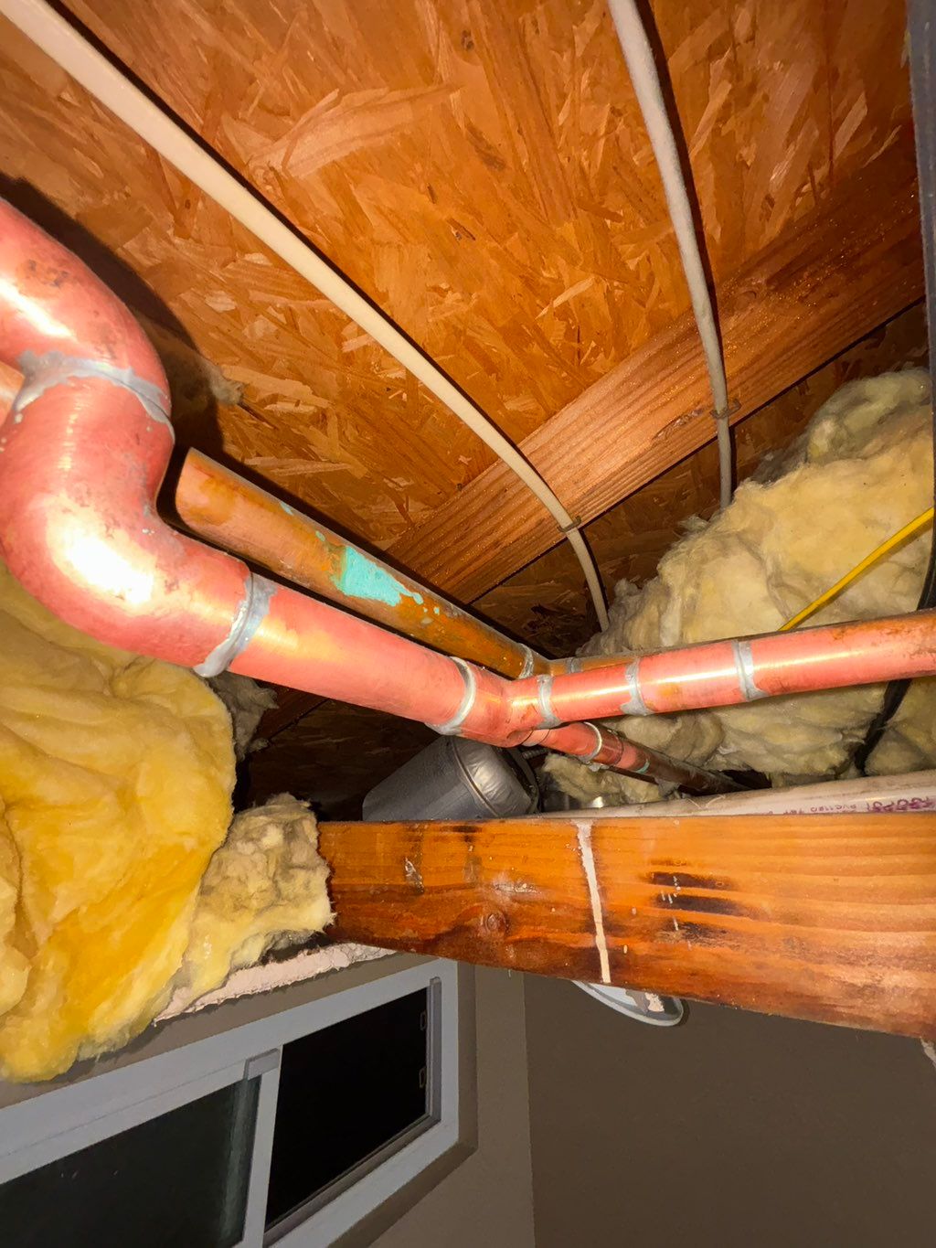 Repair on a Pinhole Leak In Attic
