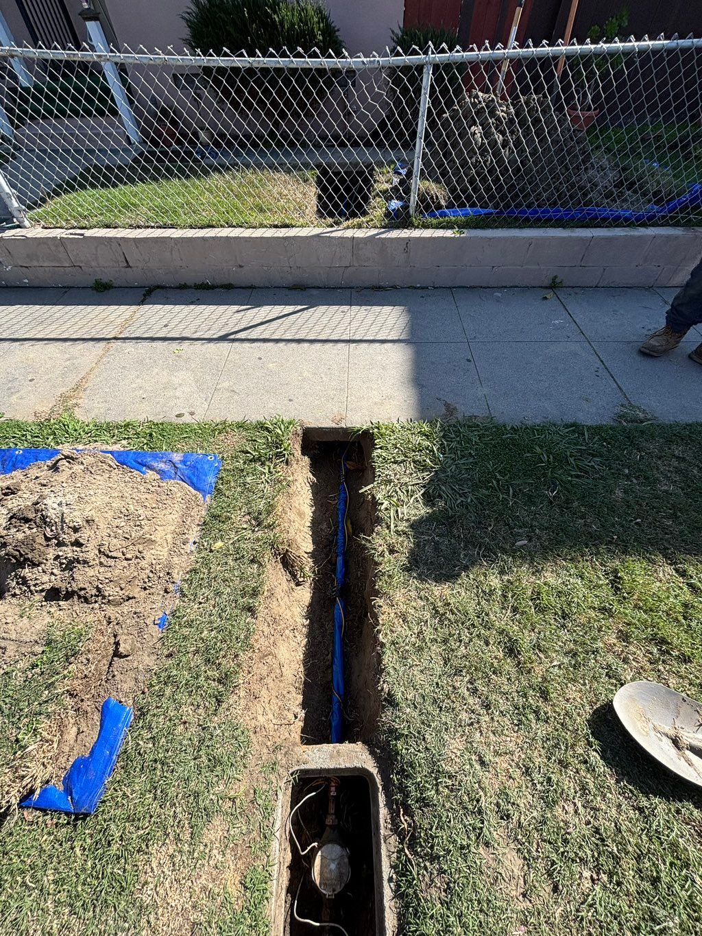New Main Water Line From City Meter to the Home