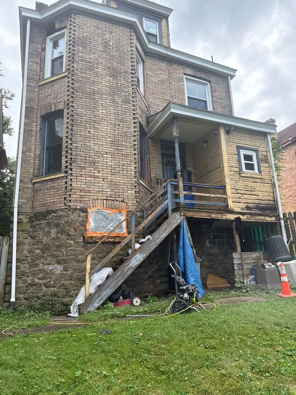 Before the back of the house