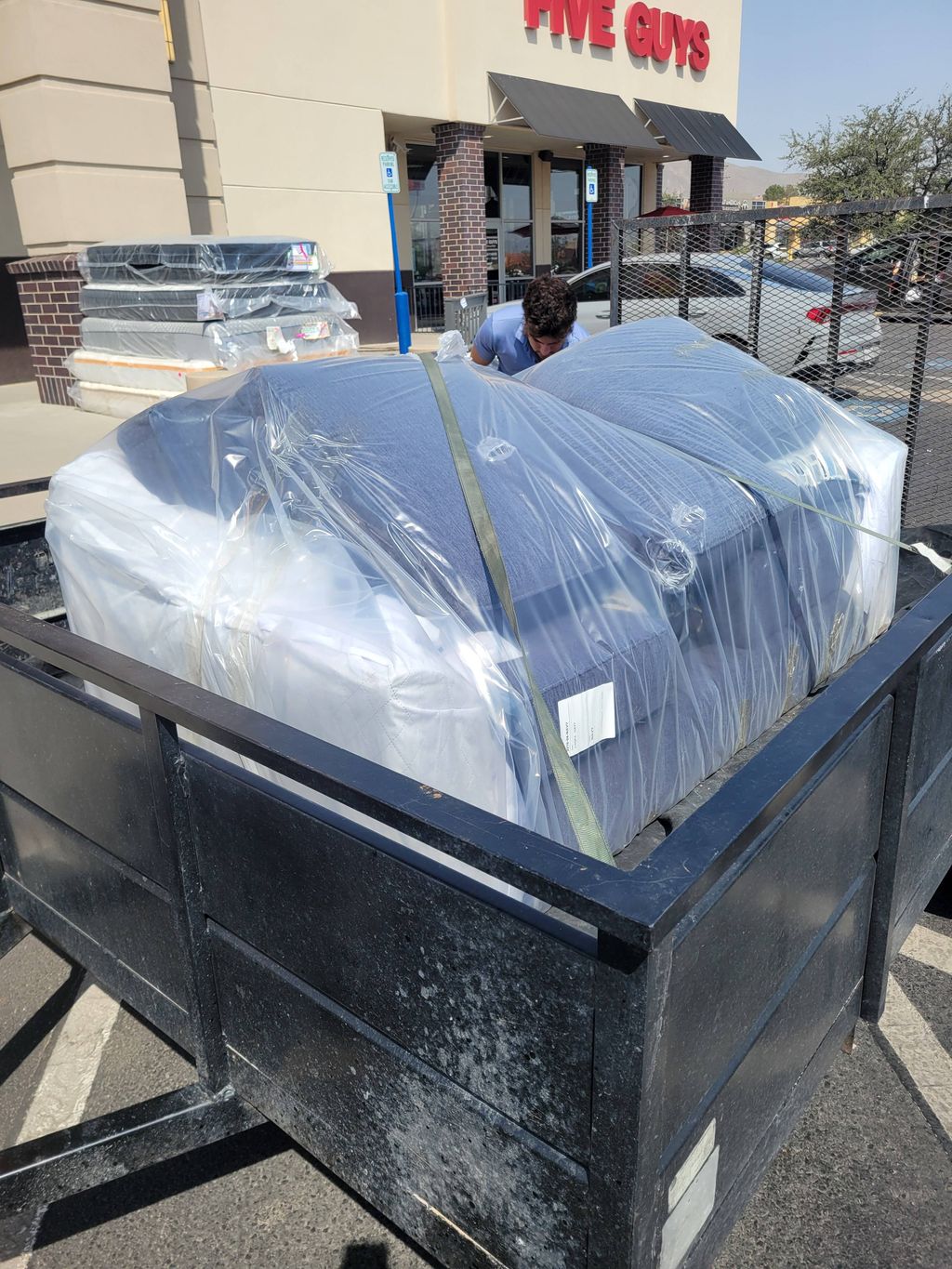 furniture delivery to your door strapped and ready