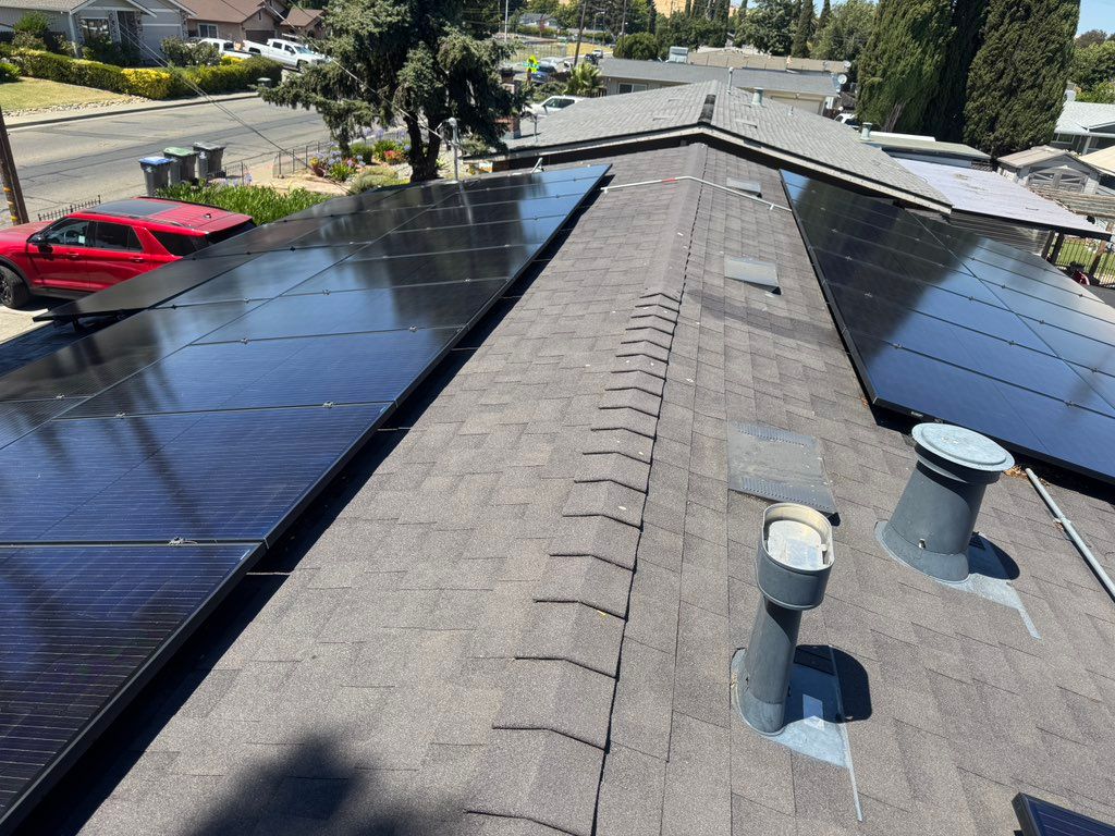 After Solar Panel Cleaning