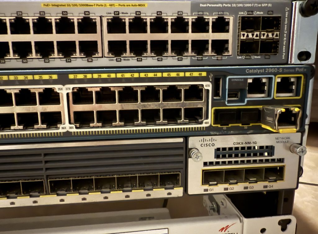 open frame rack switches installation