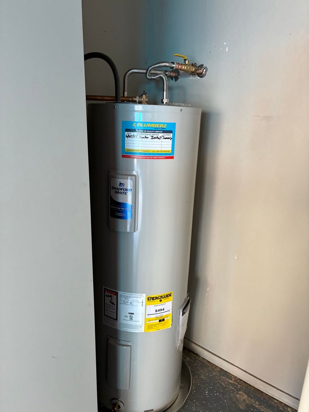 New Water Heater