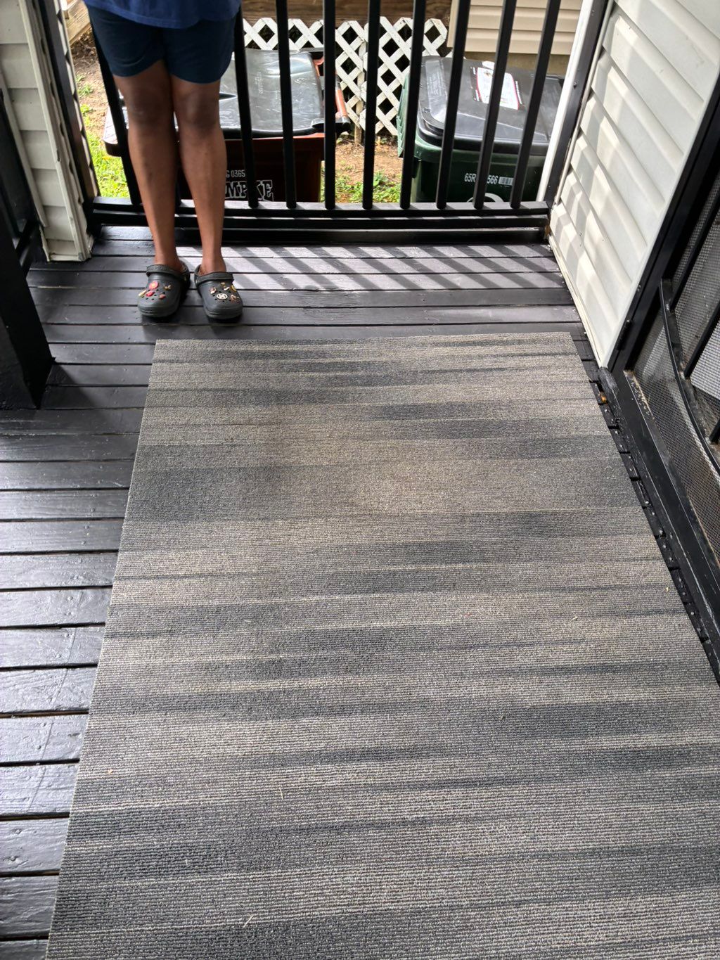 Stained a front porch for a customer this spring