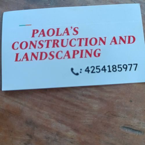 paolas construction and landscaping