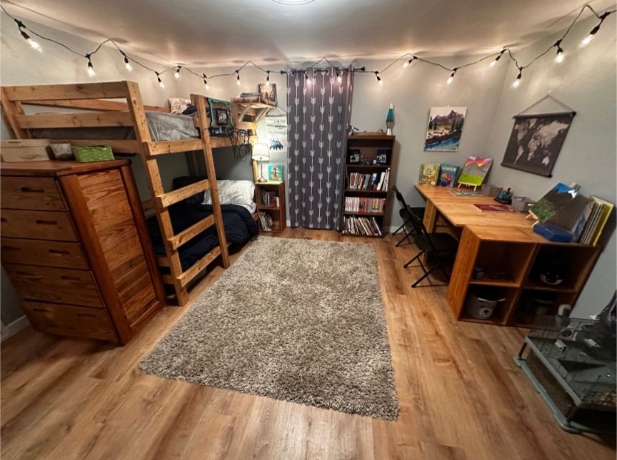 Childrens bedroom flooring and paint job