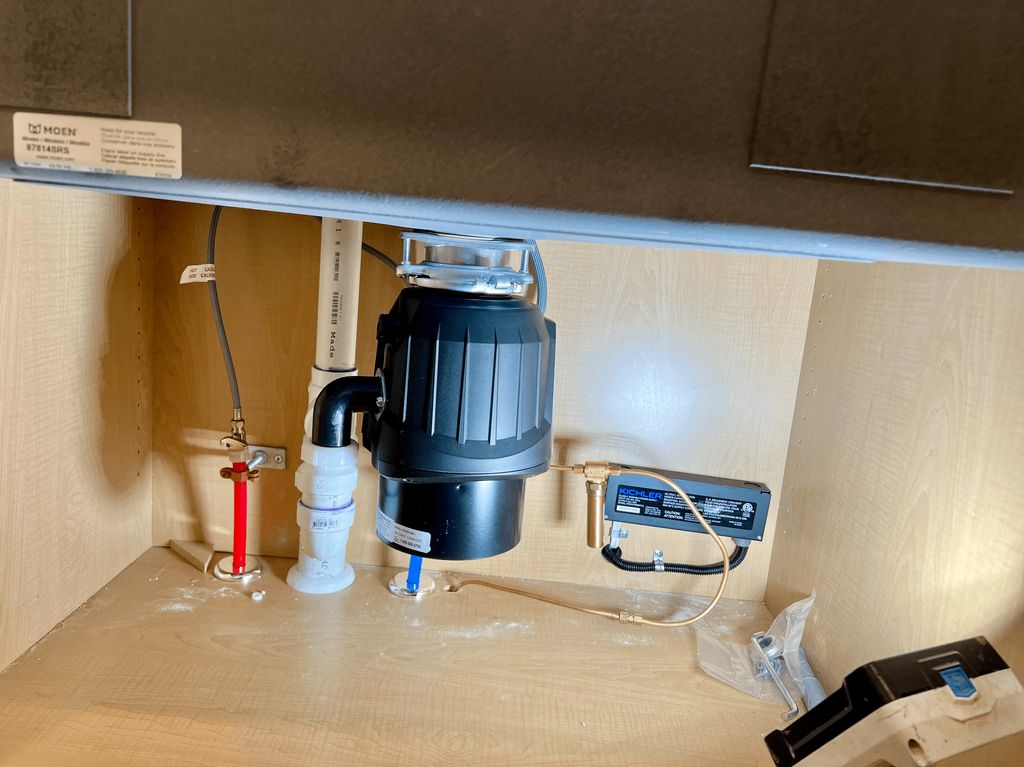 Installation of new garbage disposal