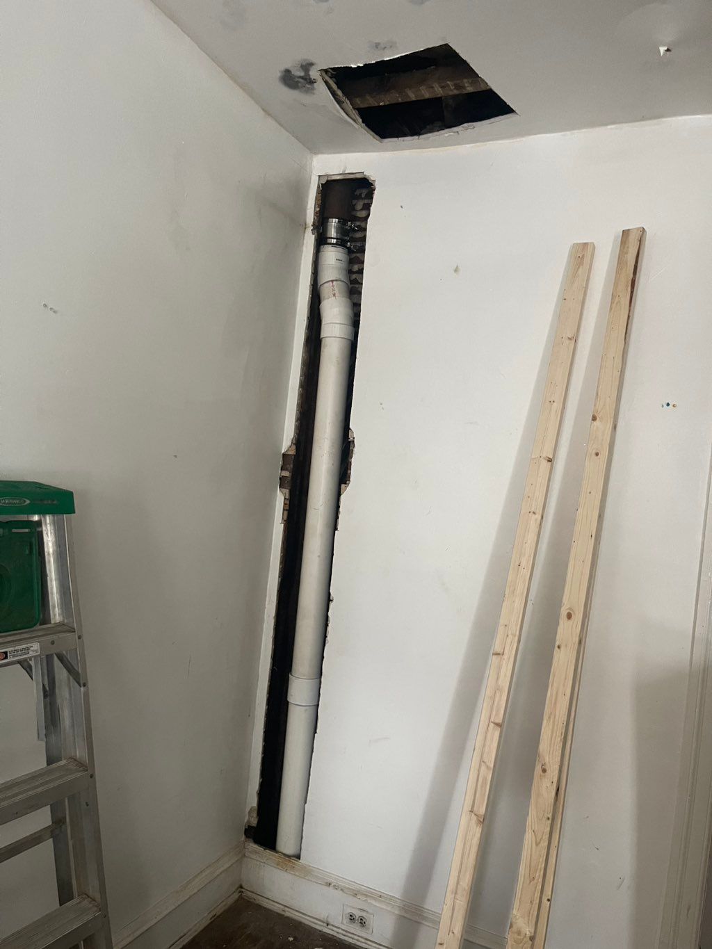 Drywall repair job