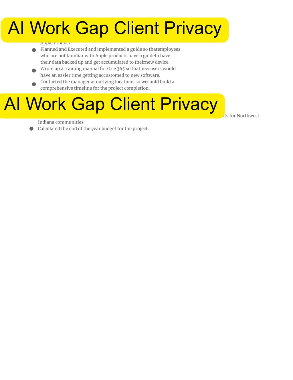 Projects and media