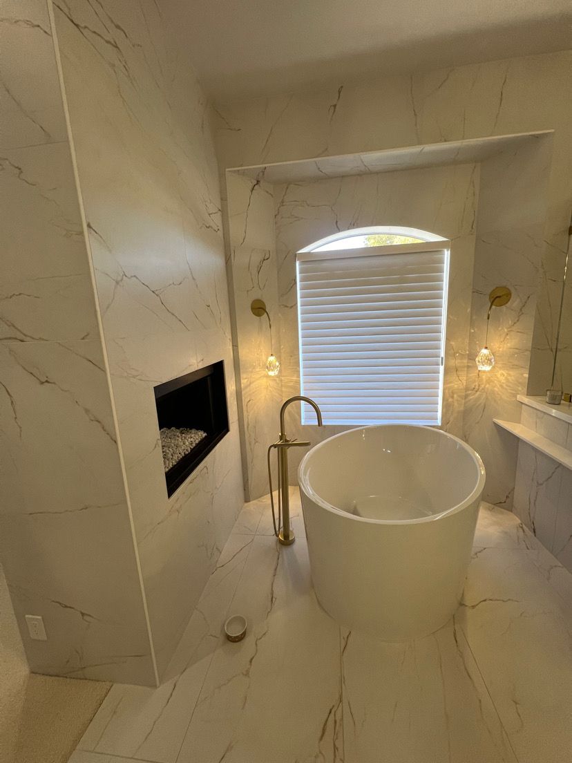 freestanding tub install