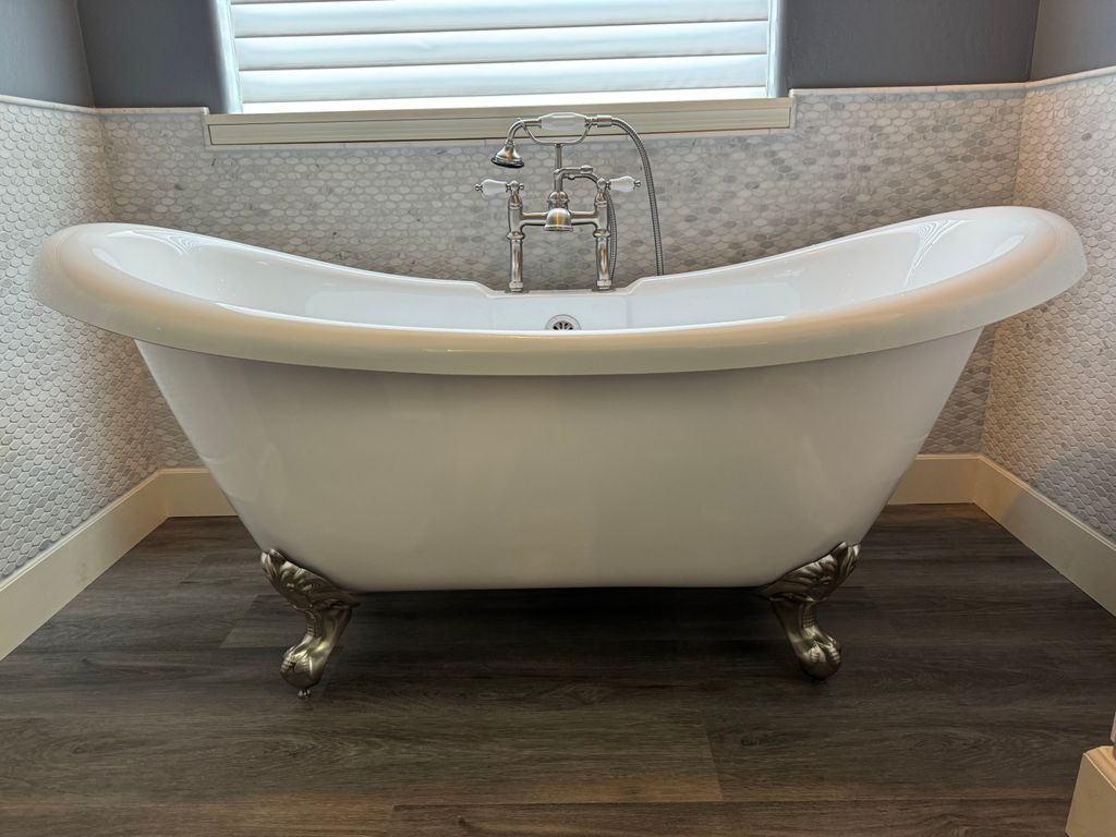 freestanding tub install