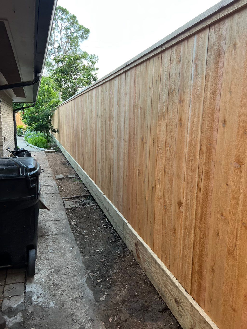 8’tall cap & trim 12” rotboard 