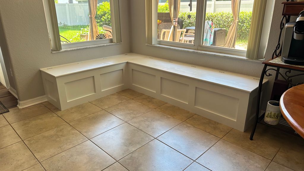 Breakfast Nook Bench with storage