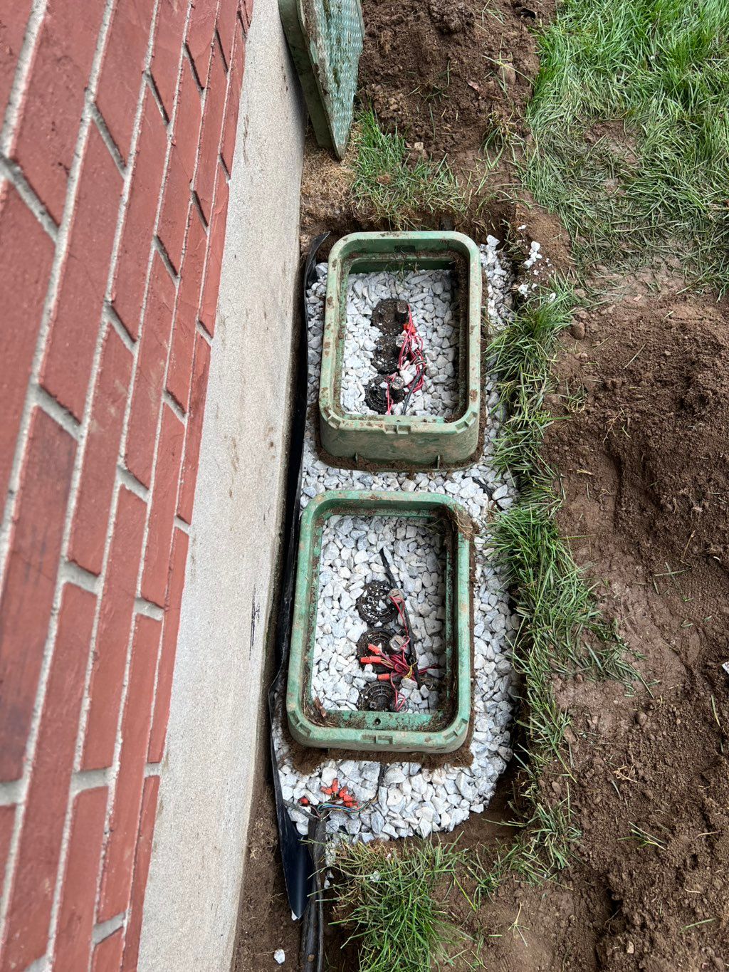 Cleaning and placing stones in the boxes
