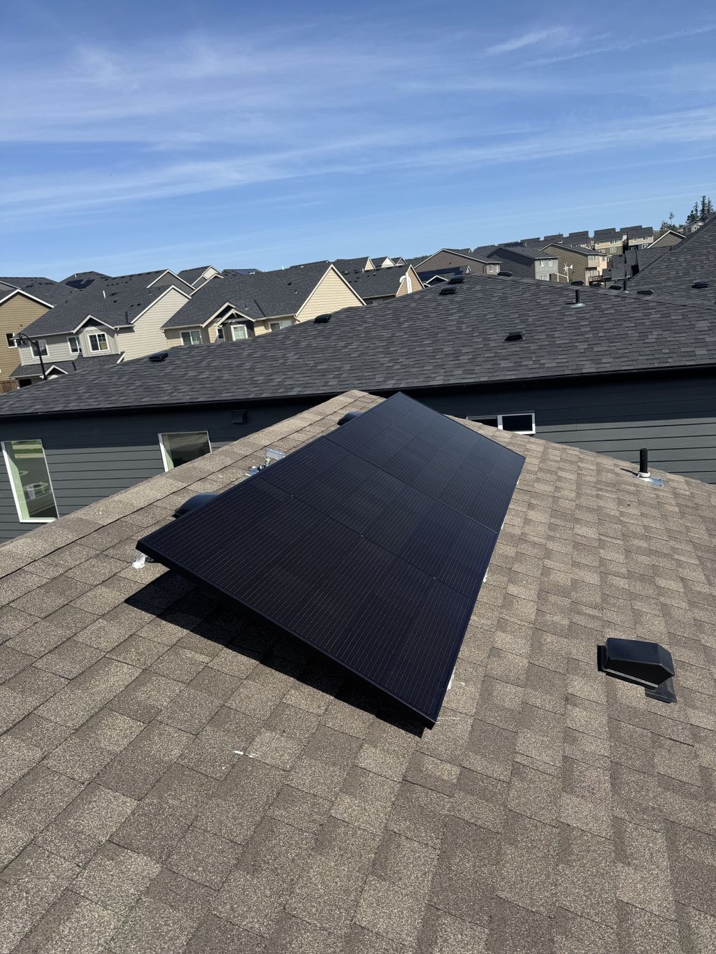 Solar panels install