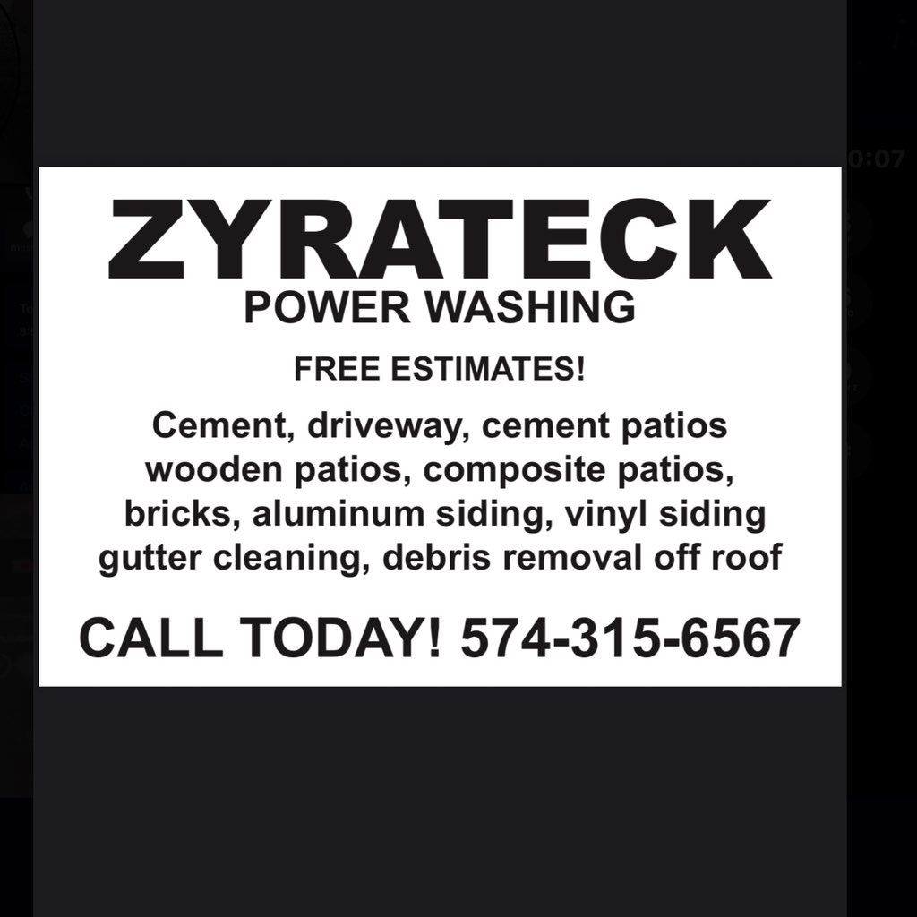 ZYRATECK POWER WASHING