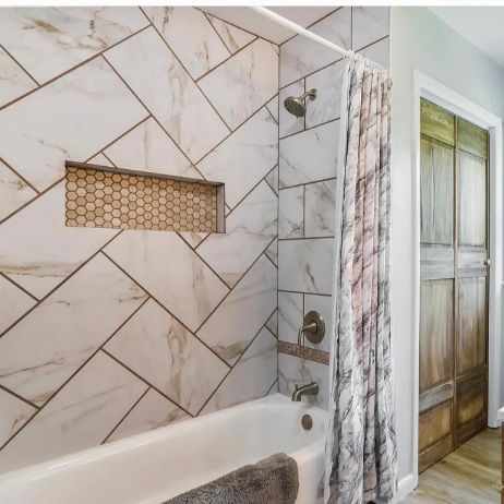 Tile bathroom/ shower walls 