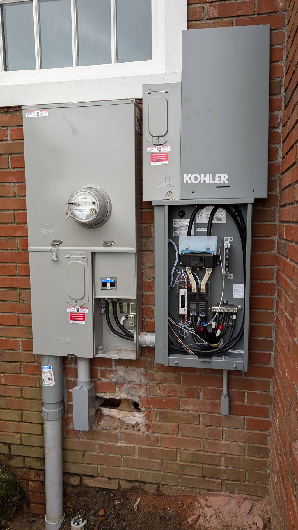 Service Upgrade and adding the generator 