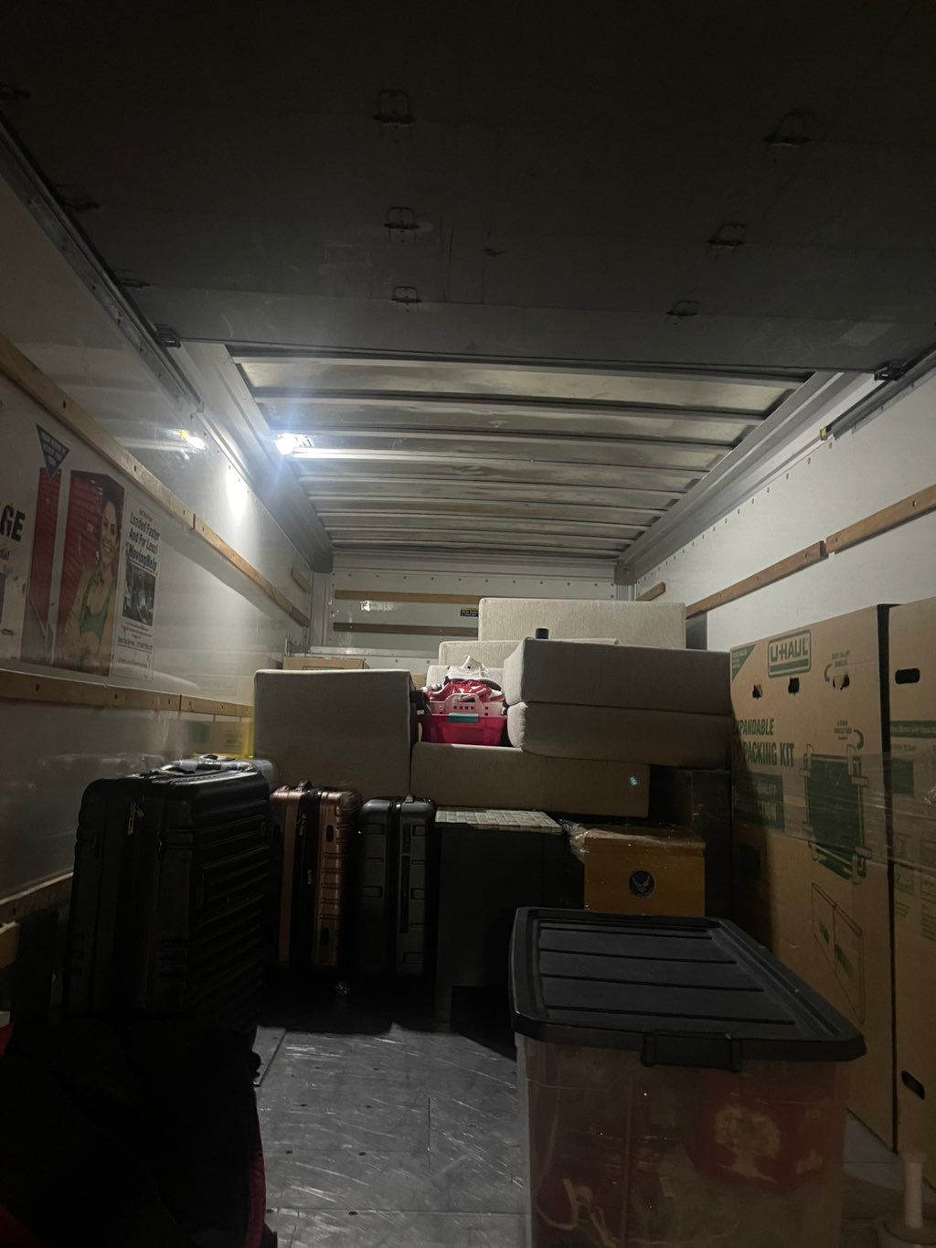 Load/unload uhaul 